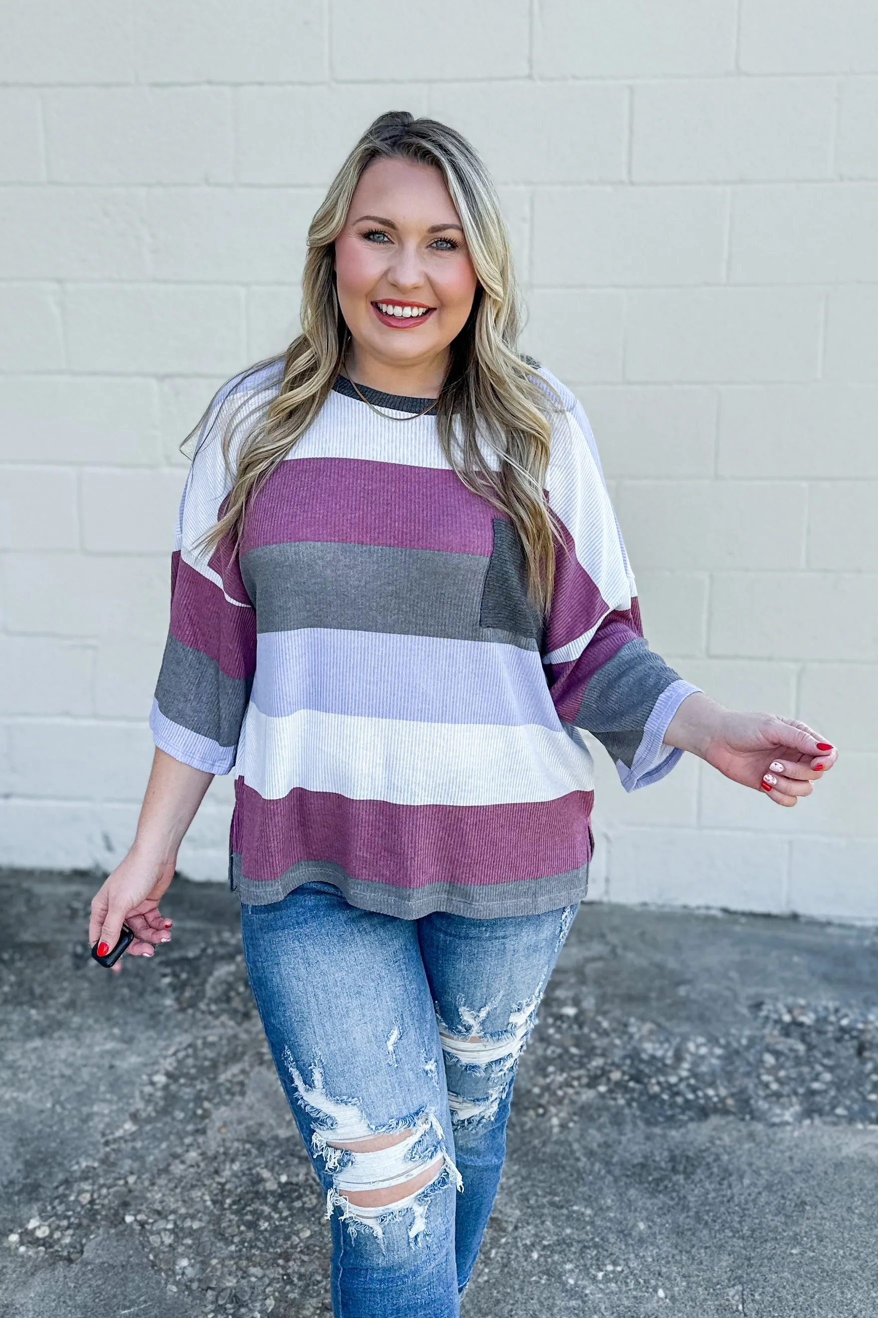 True To You Stripe Top