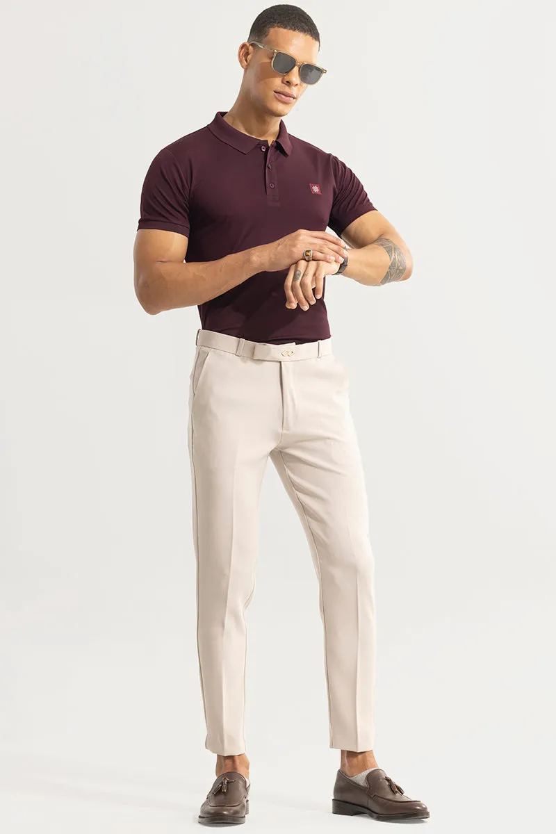 Tuxedo Attire Cream Trouser