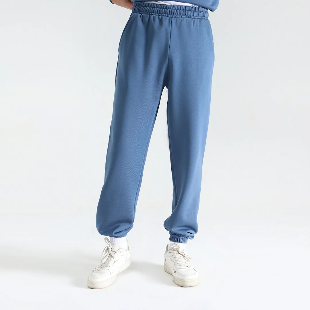 Yale Blue Blank Fleece Joggers