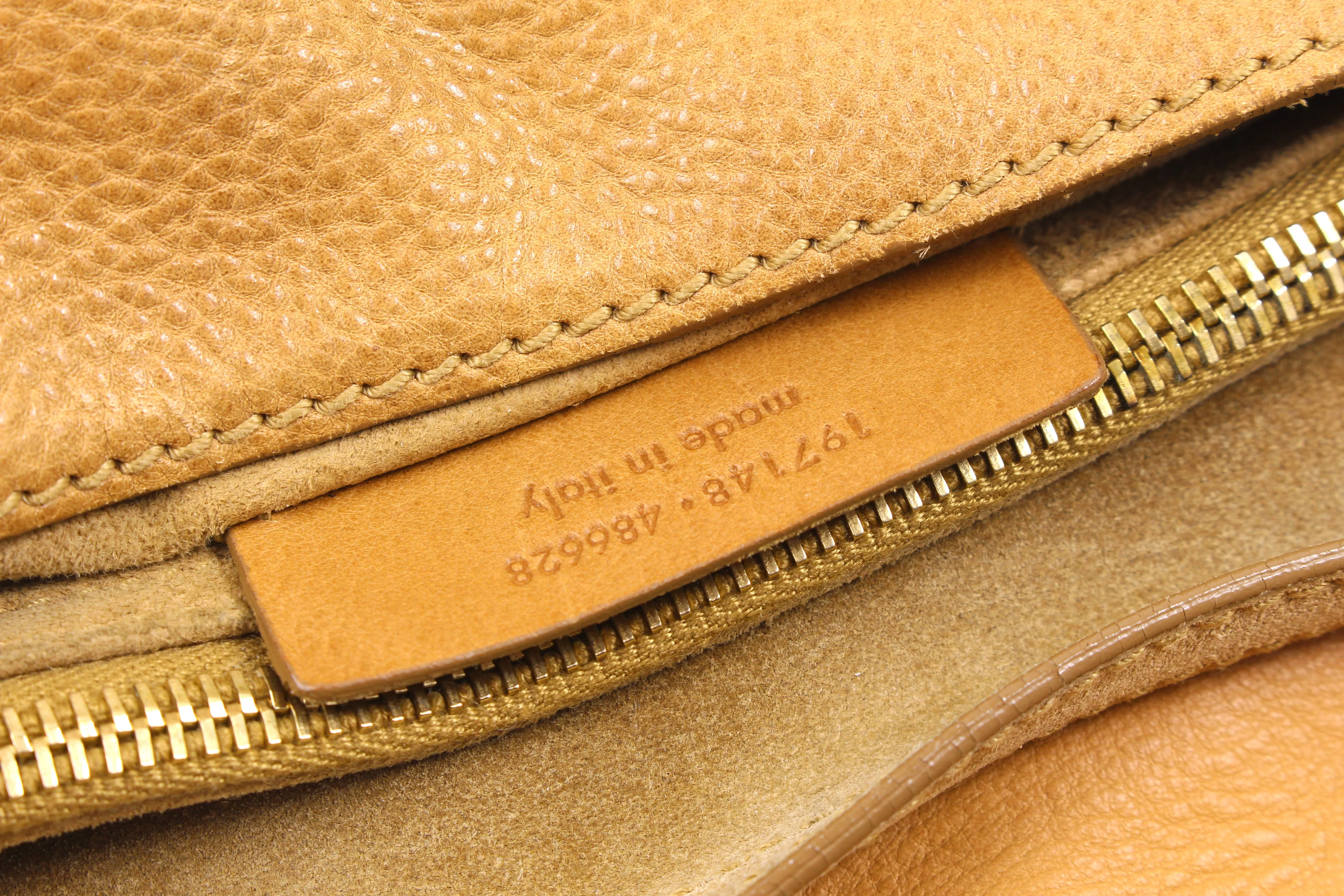 YVES SAINT LAURENT Muse Two camel leather bag