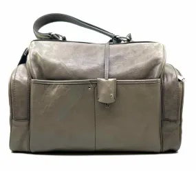 YVES SAINT LAURENT Taupe Leather Handbag