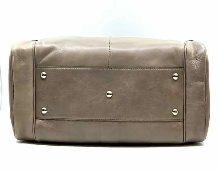 YVES SAINT LAURENT Taupe Leather Handbag